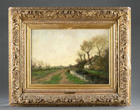 Dutch landscape with cottage