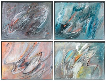 A group of four swirling abstracts (4)