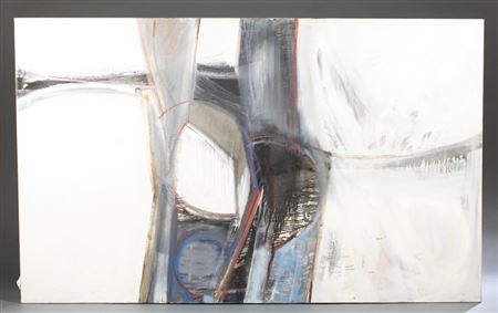 Untitled geometric abstract depicted in muted tone