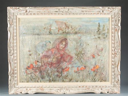 "Girl in Poppy Field"