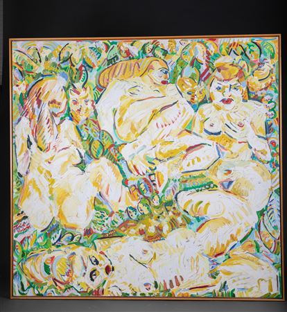 Group of nude women. 1981