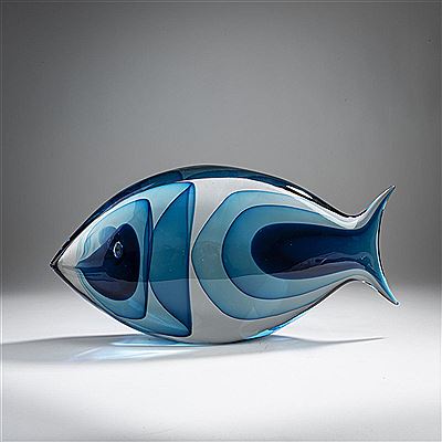 Fish 'Sommerso', 1995 by Stefano Toso - Auction record, sale price, and art valuation. Compare with similar artists and explore comparable artworks.
