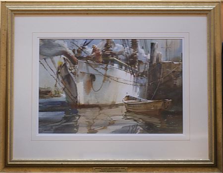 Harbor Afternoon by Marshall Woodside Joyce - Auction record, sale price, and art valuation. Compare with similar artists and explore comparable artworks.