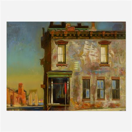 Abandoned Corner, Newark by Adolf Konrad - Auction record, sale price, and art valuation. Compare with similar artists and explore comparable artworks.