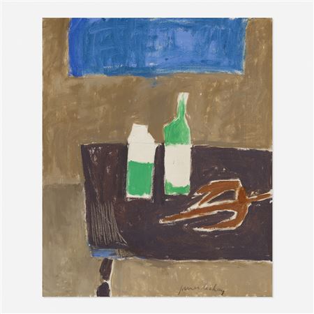 Still Life with Green by James Lechay - Auction record, sale price, and art valuation. Compare with similar artists and explore comparable artworks.