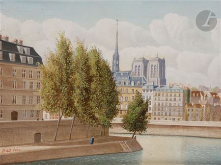 Paris, Notre-Dame seen from the Hôtel de Ville