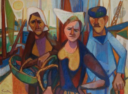 Bretons by Yves Alix - Auction record, sale price, and art valuation. Compare with similar artists and explore comparable artworks.