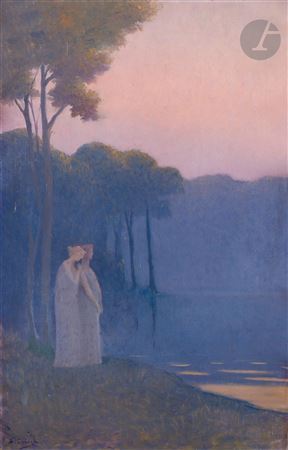 Young women at the lake