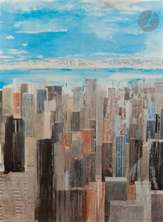 New York cerulean sky, 1988