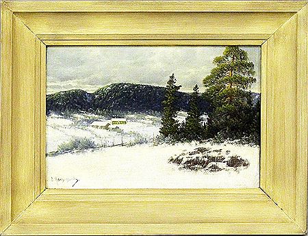 Winterlandschaft mit Blick ins Tal by Ernst Aschenbach - Auction record, sale price, and art valuation. Compare with similar artists and explore comparable artworks.