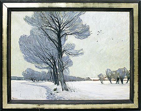 Winter in der Mark by Johannes Hansch - Auction record, sale price, and art valuation. Compare with similar artists and explore comparable artworks.