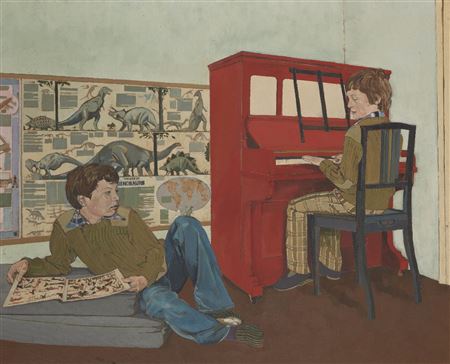 Boys in playroom, circa late 1970s/early 1980s; by Louis Turpin - Auction record, sale price, and art valuation. Compare with similar artists and explore comparable artworks.