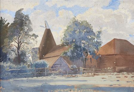A Kentish Oast House, c.1944