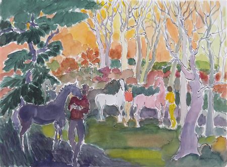 Horses and Trees