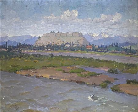 Sample artwork by Sergey Ivanovich Pichugin (1881 - 1971), known for landscape painting - View similar artists and auction records