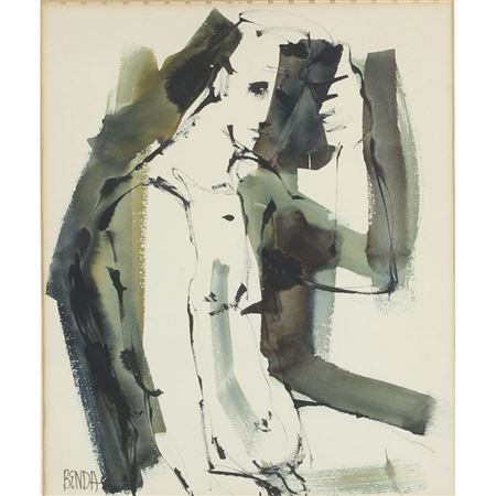 Sample artwork by Richard Benda (Born 1934), known for collage, painter-religious subjects - View similar artists and auction records