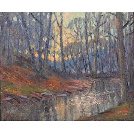 Sample artwork by George Lienemann (1887 - 1965), known for landscape, townscape - View similar artists and auction records