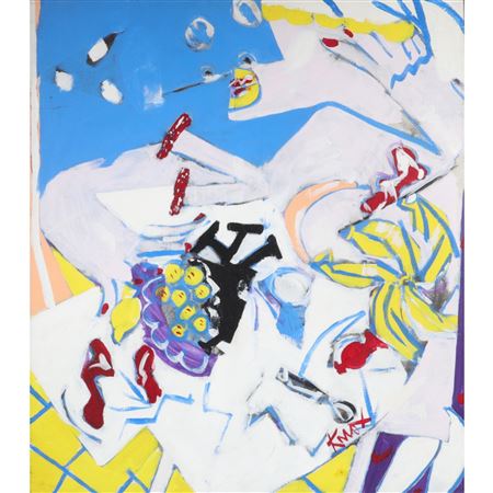 Woman, Still-Life With Grapes and Bananas, 1986