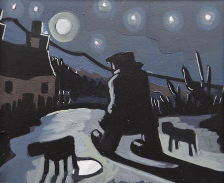 'Midnight Walk' by Karl Davies - Auction record, sale price, and art valuation. Compare with similar artists and explore comparable artworks.