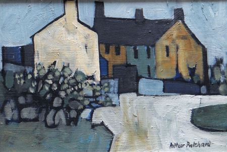 Ynys Mon village street by Arthur Pritchard - Auction record, sale price, and art valuation. Compare with similar artists and explore comparable artworks.