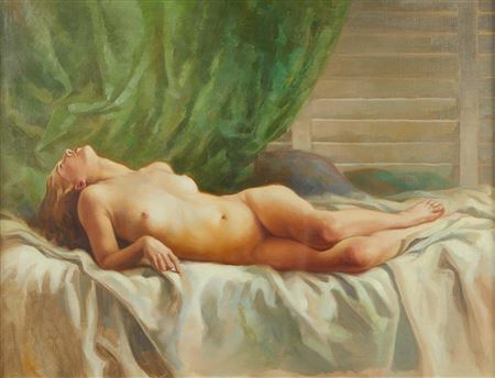 Supine Nude on Bed