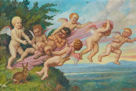 Cherubs with Satyr