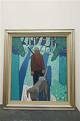 Chasseur et son chien
