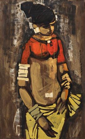 Untitled (Woman in Red and Yellow)