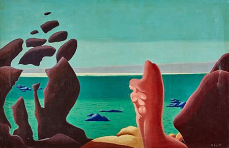 Surrealistiskt landskap