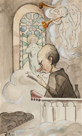 Sermon by Ivar Arosenius - Auction record, sale price, and art valuation. Compare with similar artists and explore comparable artworks.