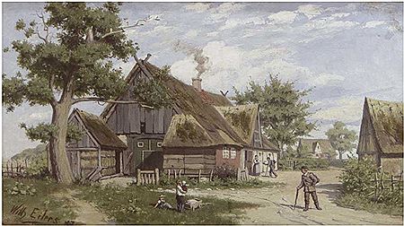 "Dorfstraße in Ahrenshoop"