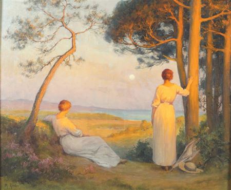 Ladies looking at the sunset