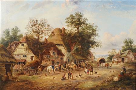 Bustling town