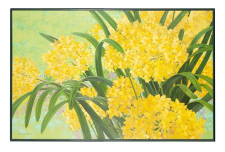 Yellow floral still life.