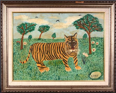 Tiger In The Grass.