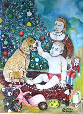 Christmas Morning. by Andrea Badami - Auction record, sale price, and art valuation. Compare with similar artists and explore comparable artworks.