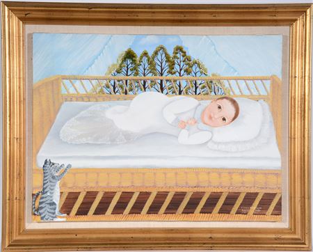 Portrait Of Her Daughter. by Linda Anderson - Auction record, sale price, and art valuation. Compare with similar artists and explore comparable artworks.