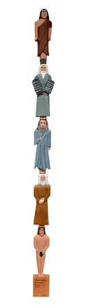 Adam, Noah, Abraham, Moses & David Totem.
