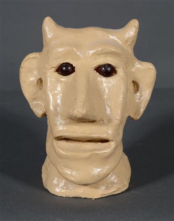Devil Head. by Burgess Dulaney - Auction record, sale price, and art valuation. Compare with similar artists and explore comparable artworks.