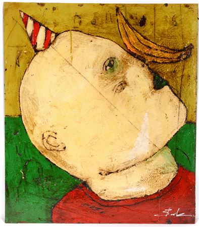 Boy With Banana On Nose.