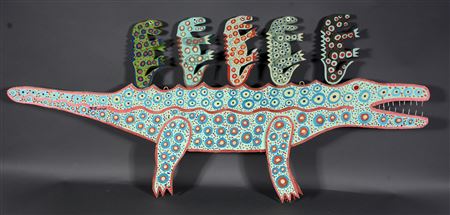 Momma Gator and Babies. by Tubby Brown - Auction record, sale price, and art valuation. Compare with similar artists and explore comparable artworks.