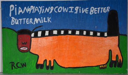 Piano Playing Cow. by Ruby C Williams - Auction record, sale price, and art valuation. Compare with similar artists and explore comparable artworks.