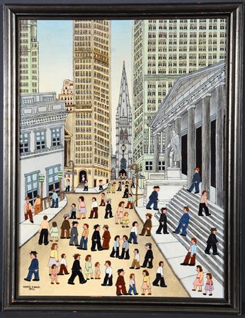 Wall Street and Nassau Street.