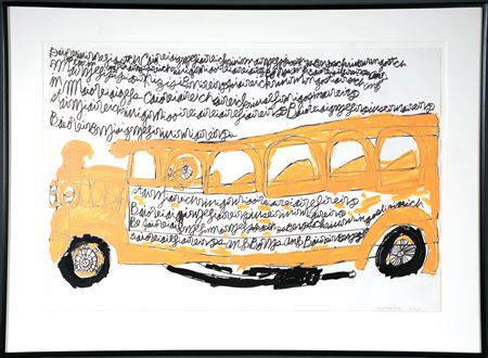 Sample artwork by Dwight Mackintosh (1906 - 1999), known for outsider art, naive figure - View similar artists and auction records