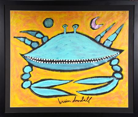 Giant Blue Crab. by Brian Dowdall - Auction record, sale price, and art valuation. Compare with similar artists and explore comparable artworks.
