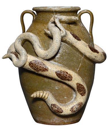 Dueling Fighting Snake Jug.
