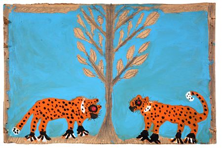 Leopards Under Tree