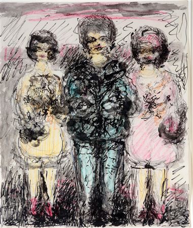 Three Women In A Field