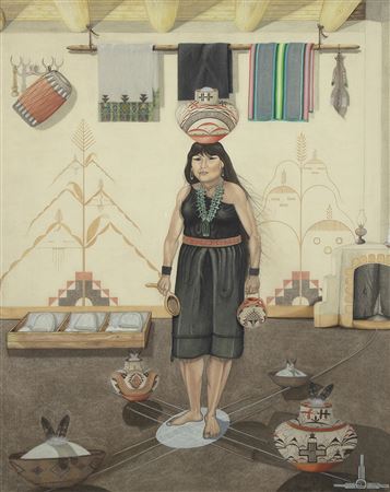 "Girl's Initiation: A Corn Grinding Rite, 1977"
