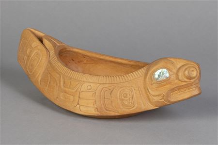Carved Cedar Bowl